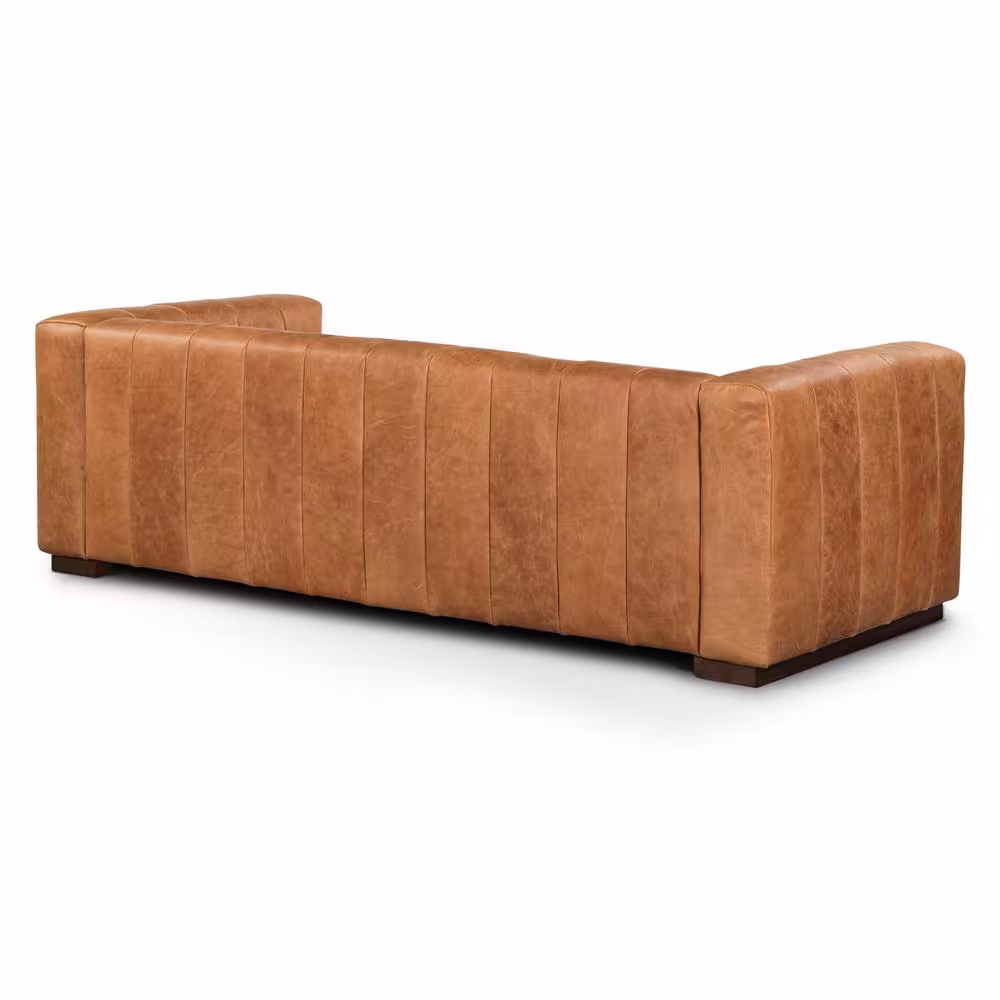 Poly and Bark Canale 86 in. Sofa in Cognac Tan