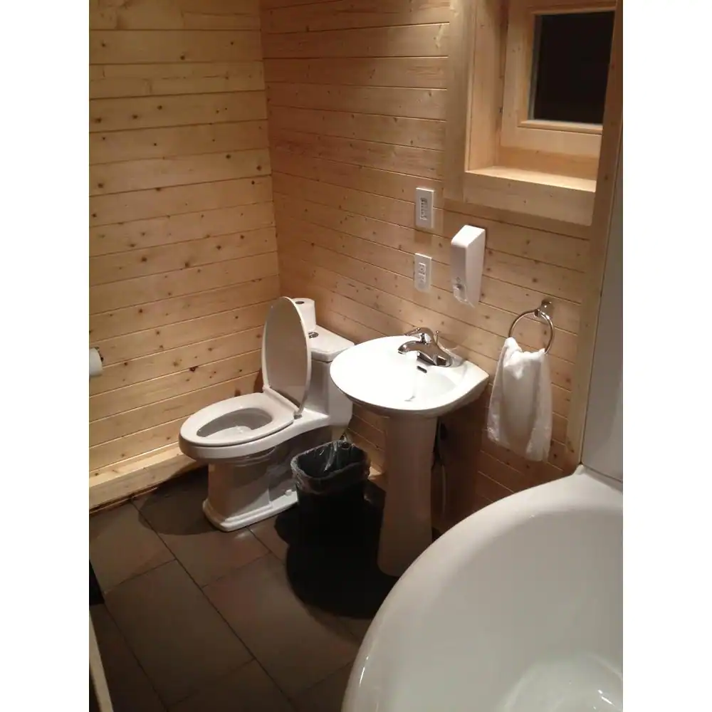 Hud-1 EZ Buildings 19 ft. x 19 ft. Multi-Room Log Cabin D.I.Y. Building kit