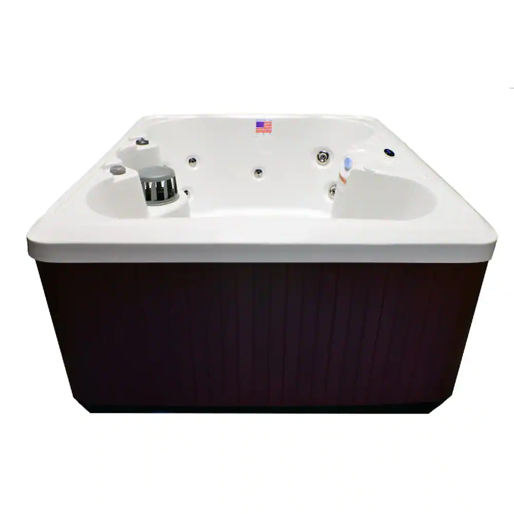 Home and Garden Spas 5-Person 14 Jet Hot Tub Spa with LED Lighting and Waterfall Feature