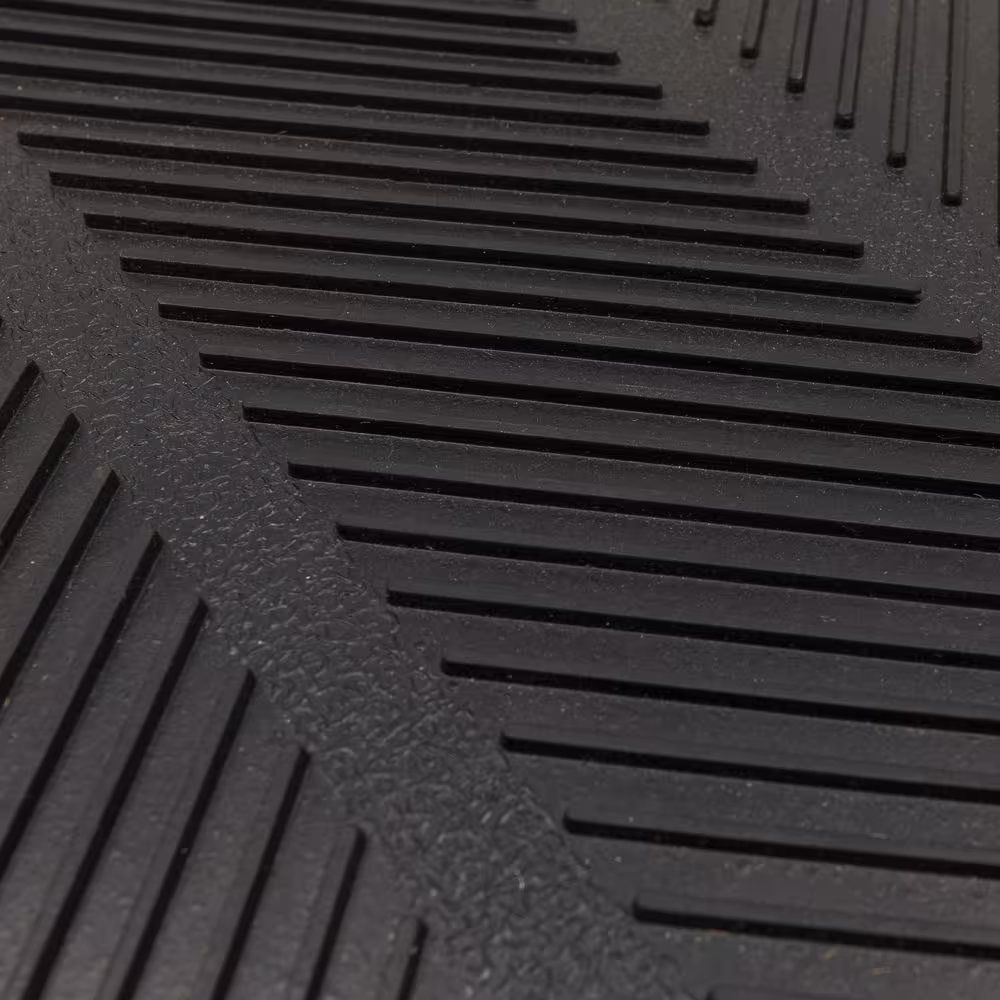 Mohawk Home Rubber Black 16 in. x 32 in. Boot Tray Mat