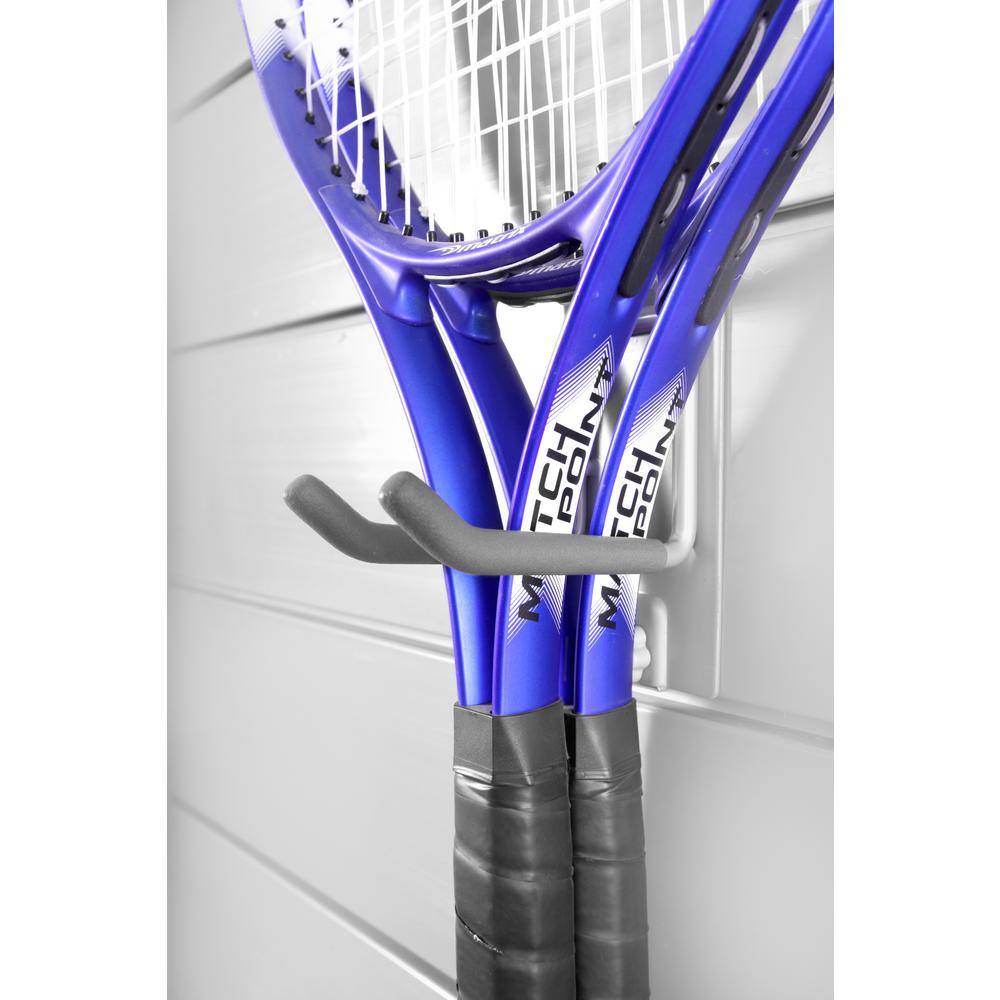 CROWNWALL Slatwall 55 lbs. 4 in. Locking Double Hook (3-Pack)