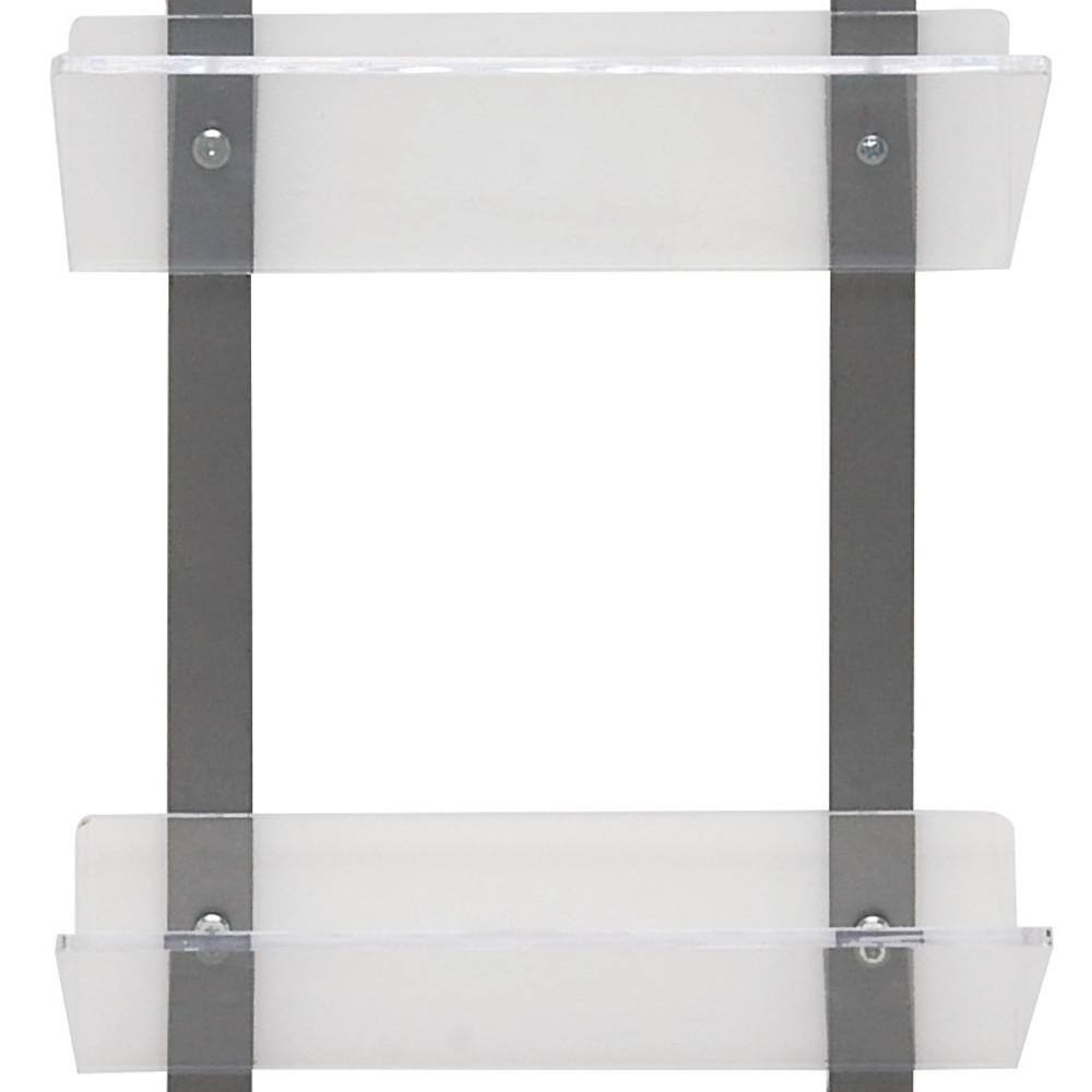 Litton Lane Brown 1 Shelf Wood Scroll Wall Shelf