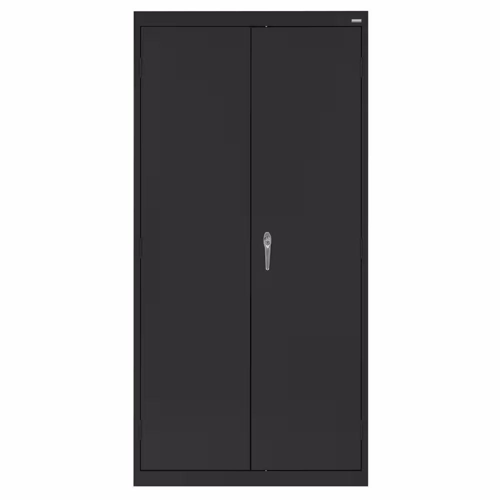 Sandusky Classic Series ( 36 in. W x 72 in. H x 24 in. D ) Wardrobe Steel Garage Freestanding Cabinet in Black