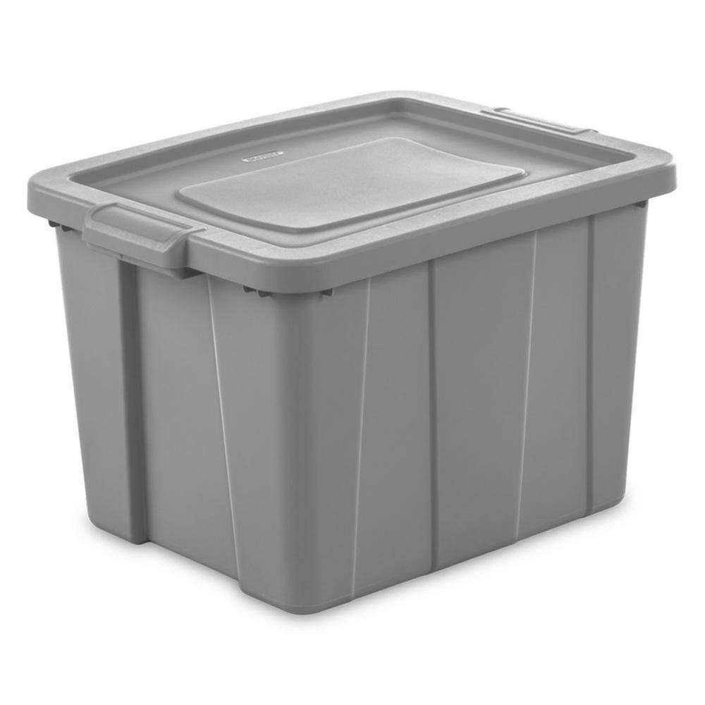 Sterilite Tuff1 18 gal. Plastic Storage Tote Container Bin with Lid (24-Pack)