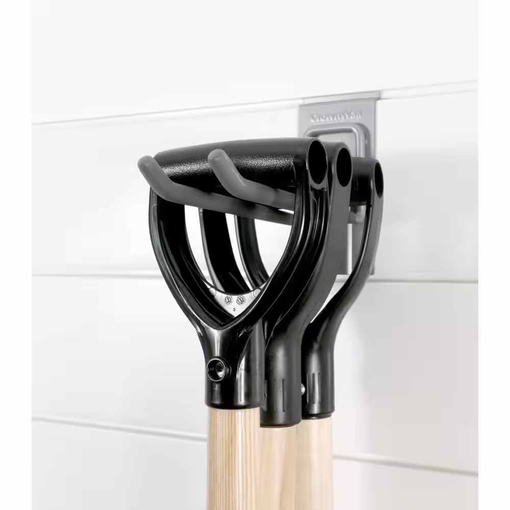 CROWNWALL Slatwall 55 lbs. 8 in. Locking Double Hook (3-Pack)