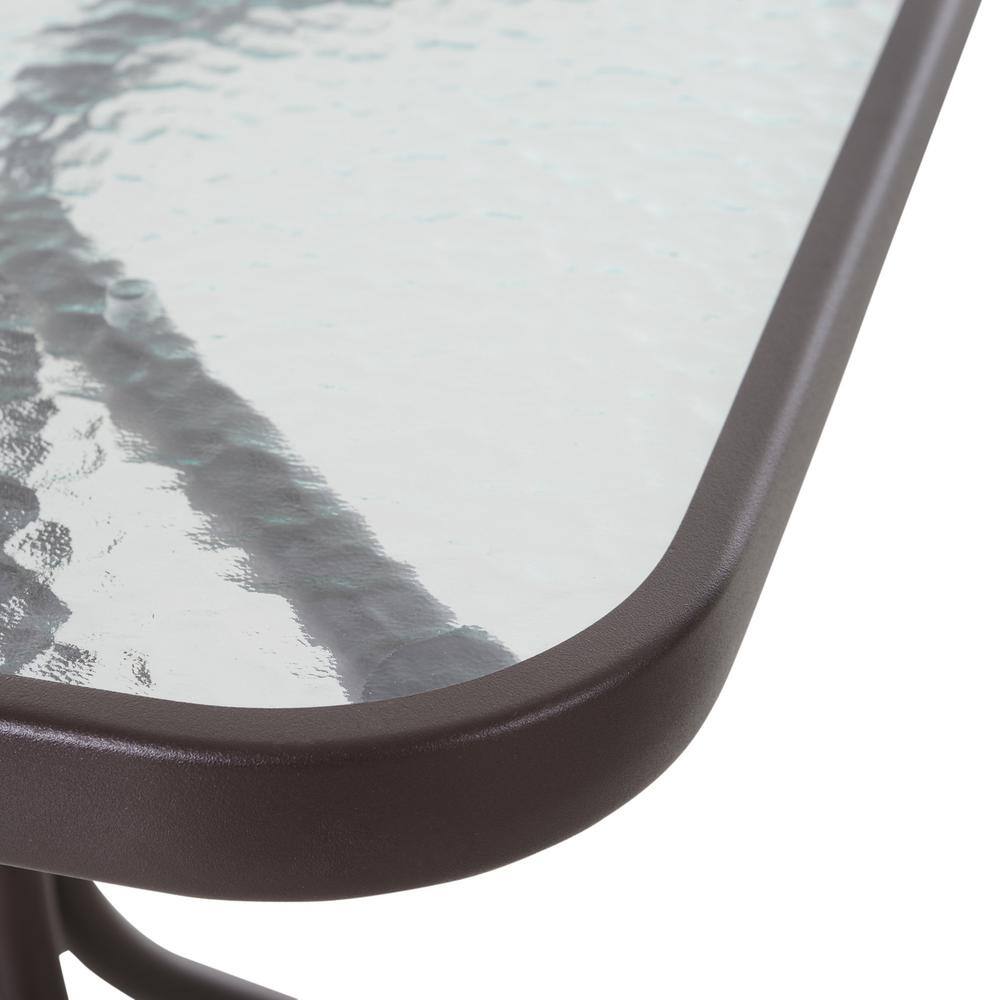 Outsunny 3-Piece Metal Patio Conversation Set with Glider Chairs & Middle Table