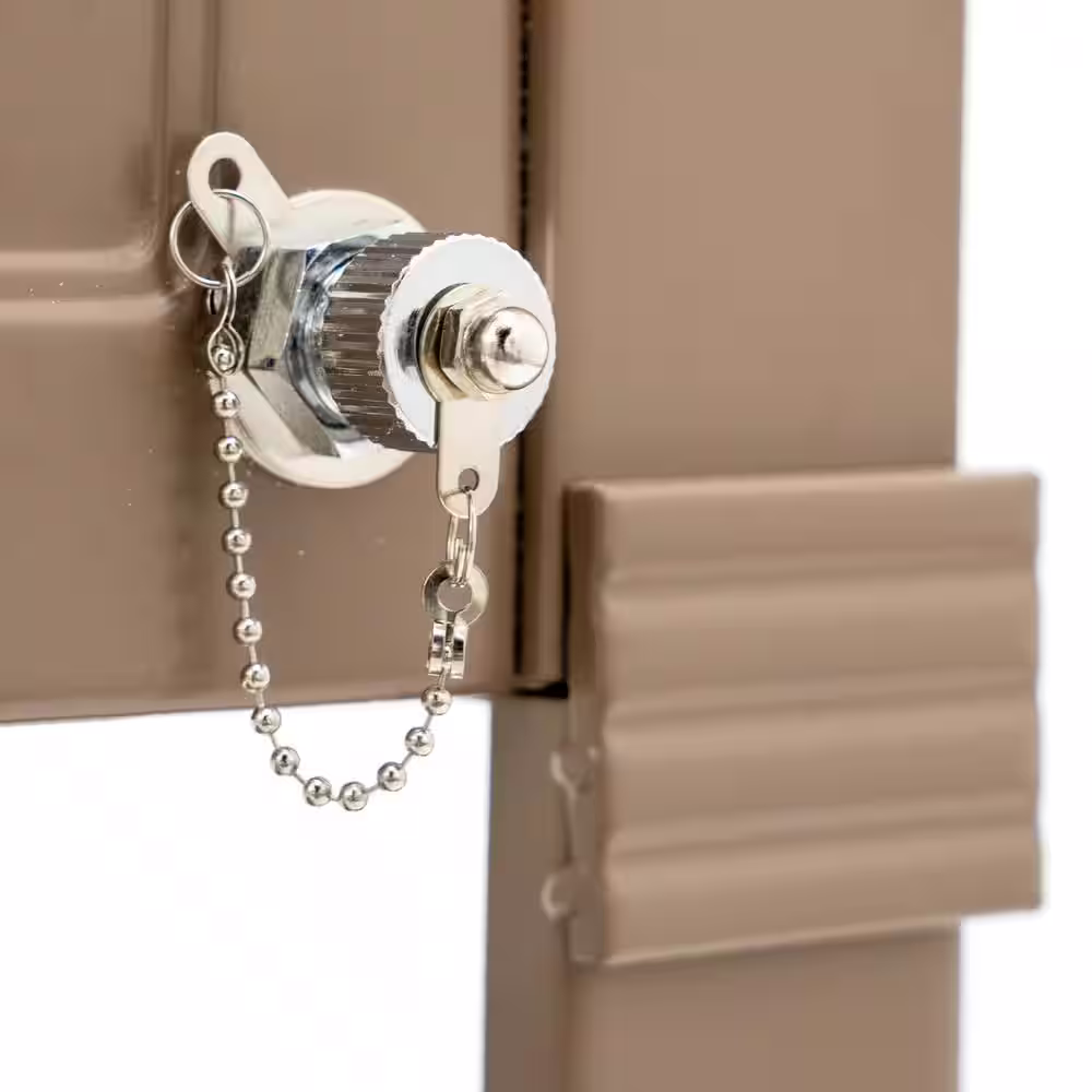 PERMASTEEL 80 qt. Taupe Antique Furniture Style Rolling Patio Cooler