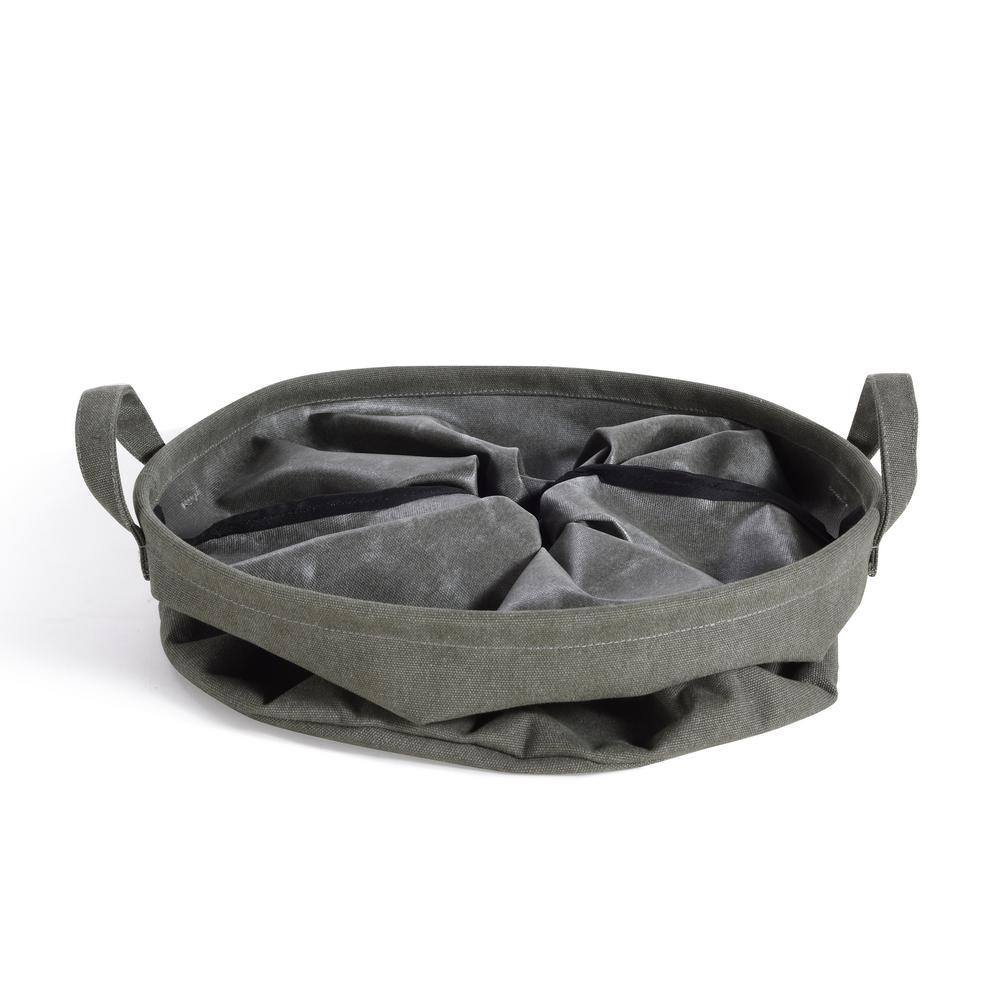 DANYA B Army Canvas Laundry Bucket