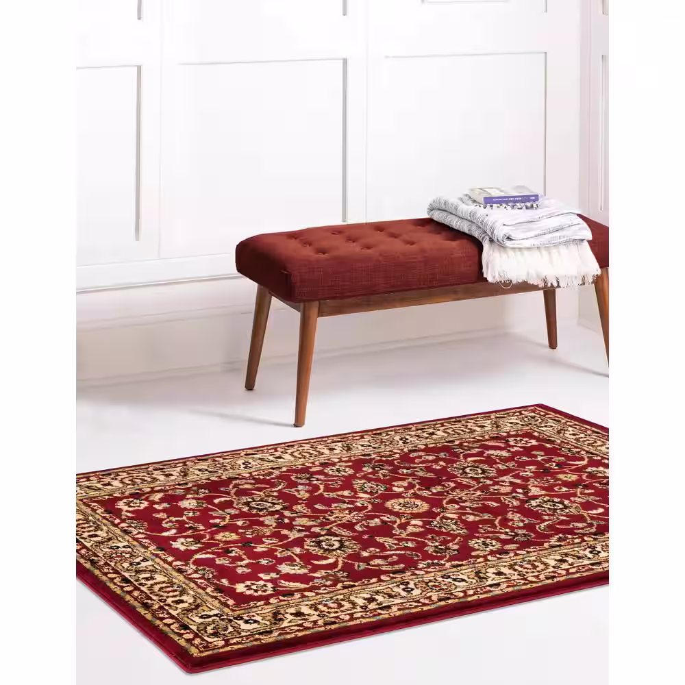 TrafficMaster Marash Red 31 in. x 48 in. Area Rug