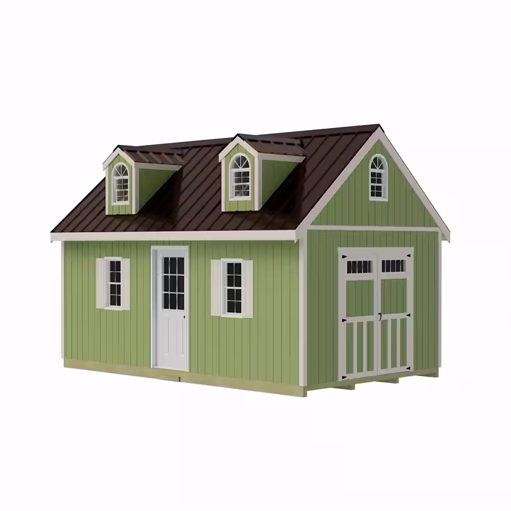 Best Barns Hampton 12 ft. W x 24 ft. D Wood Storage Shed Kit (288 sq. ft.)
