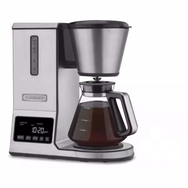 Cuisinart PurePrecision 8-Cup Silver Programmable Pour-Over Coffee Maker