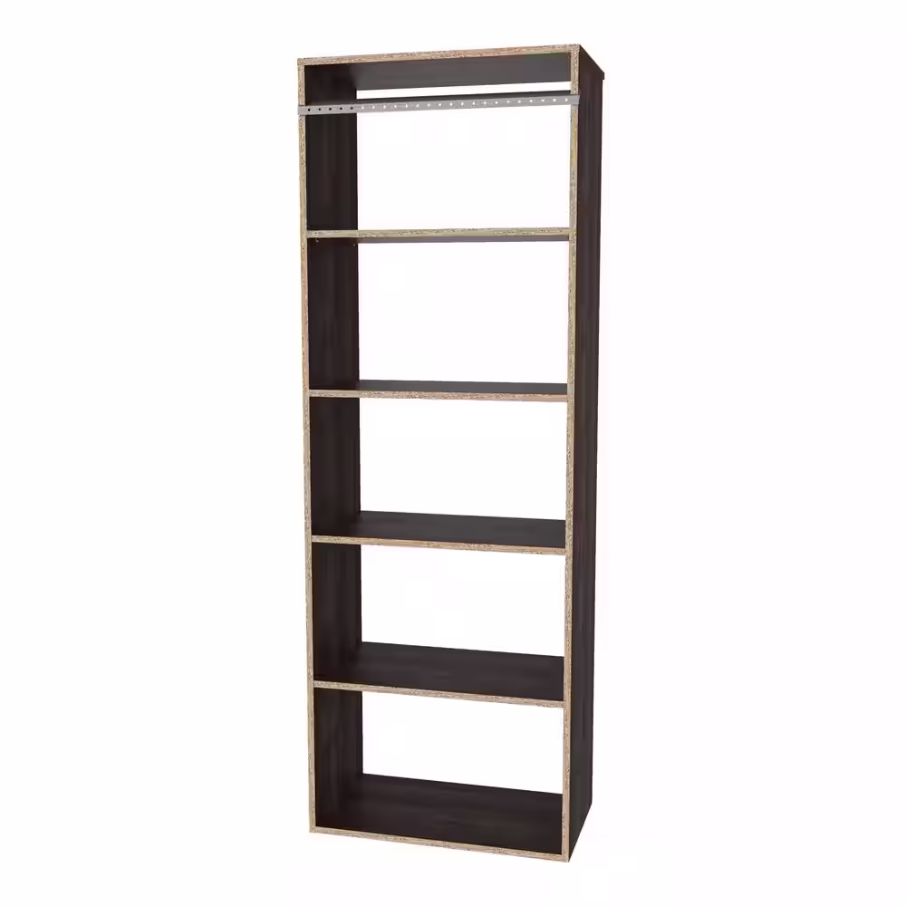 ClosetMaid Style+ 25 in. W Modern Walnut Hanging Wood Closet Tower