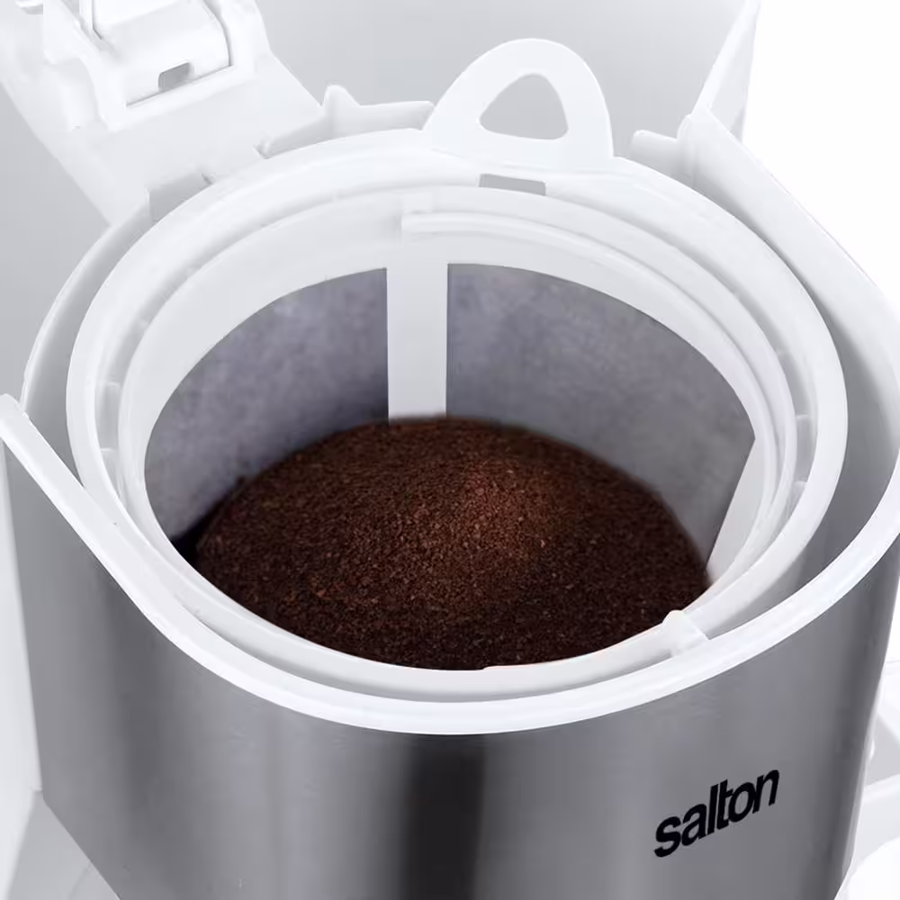 Salton Jumbo Java 14 Cup White Coffee Maker