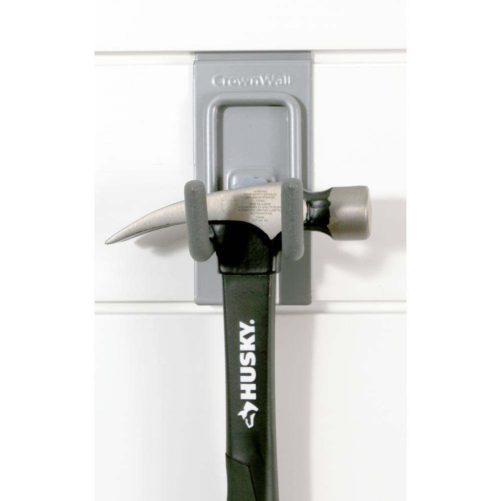 CROWNWALL Slatwall 55 lbs. Locking Small J Hook (3-Pack)