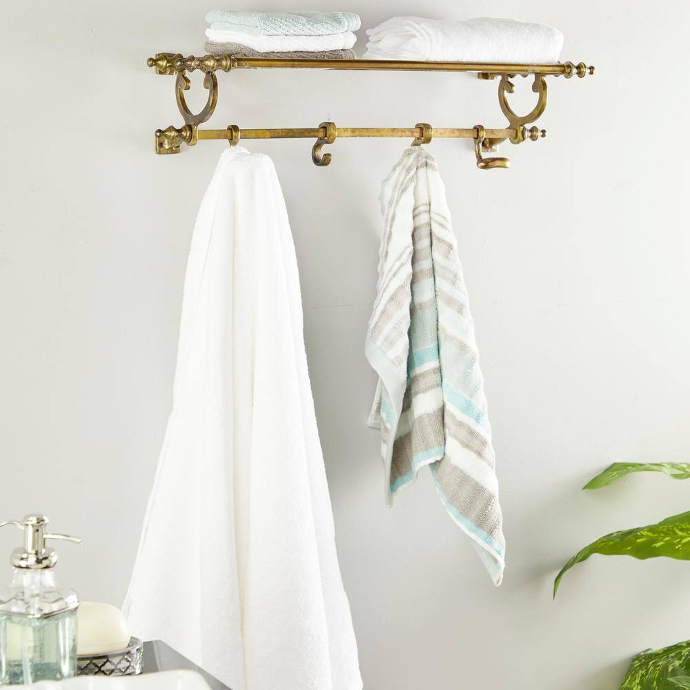 Litton Lane Blue 3 Shelves Wood Knot Wall Shelf with Knotted Rope (Set of 3)