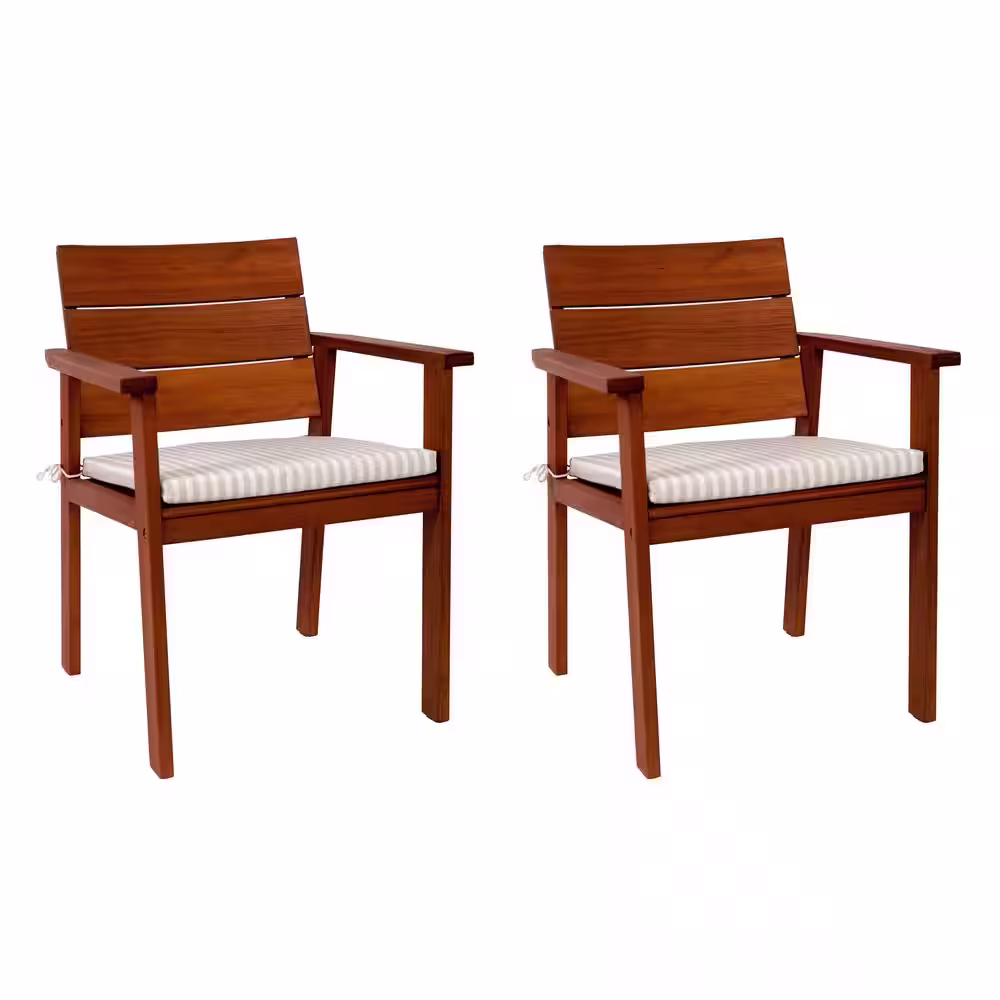 Amazonia Charles 9-Piece Patio Dining Set with Off-White Cushions