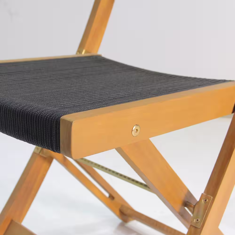 MADE 4 HOME Hoover Black 3-Piece Wood Round Outdoor Bistro Set