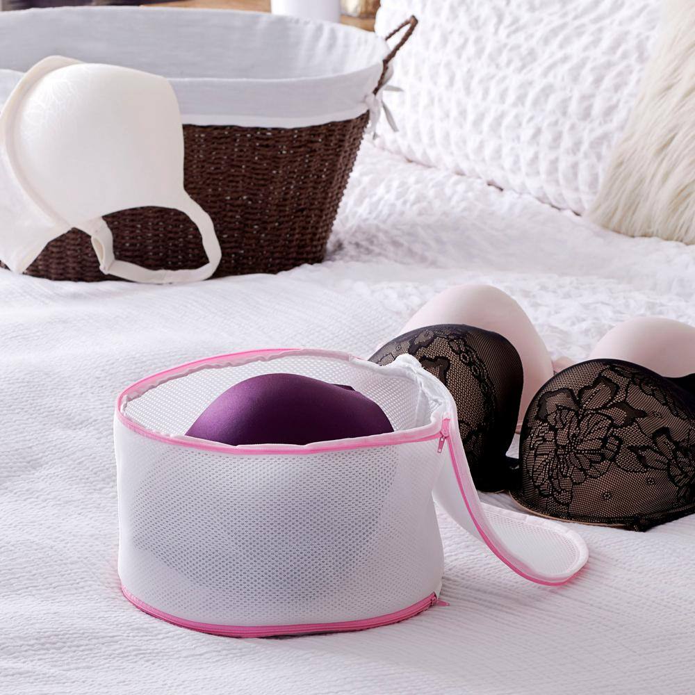 HOUSEHOLD ESSENTIALS Large Bra Wash Bag 2-Sided