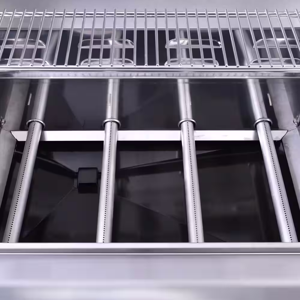 3 Embers 4-Burner Dual Fuel Propane Gas Grill with Radiant Embers Cooking System