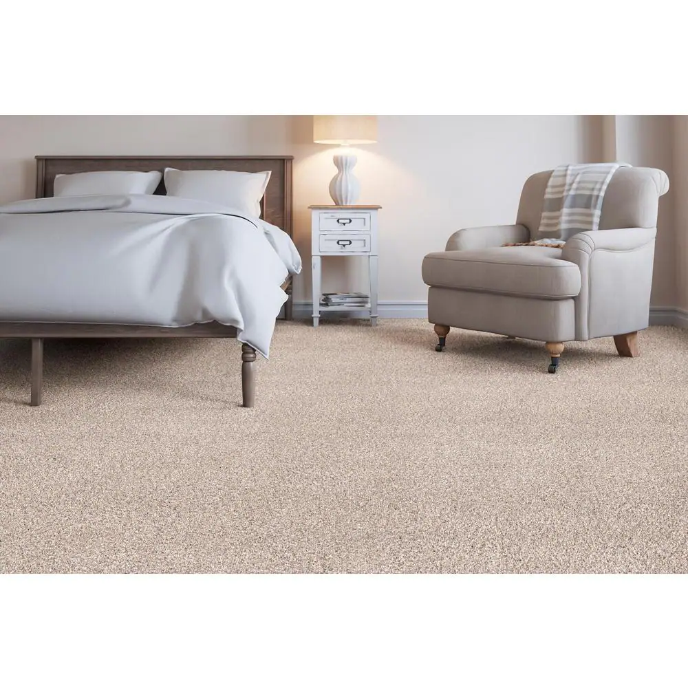 Home Decorators Collection Trendy Threads II - Fabulous - Gray 60 oz. SD Polyester Texture Installed Carpet