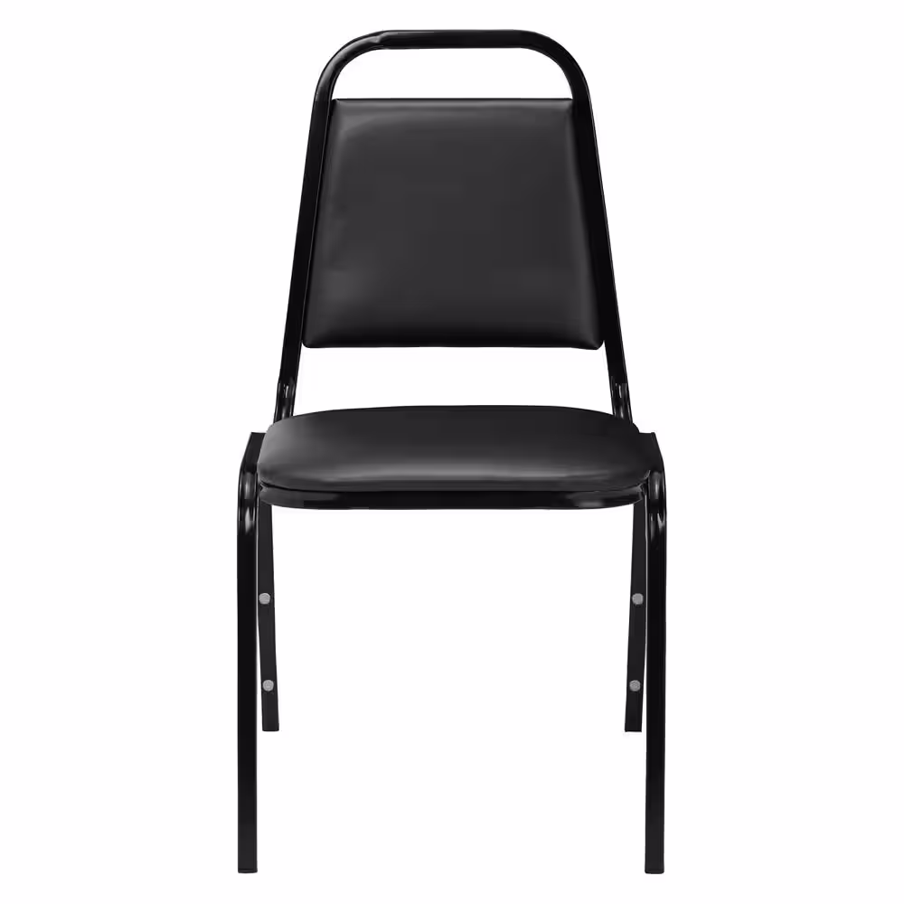 National Public Seating 9100 Series Panther Black Vinyl Upholstered Banquet Chair (4-Pack)