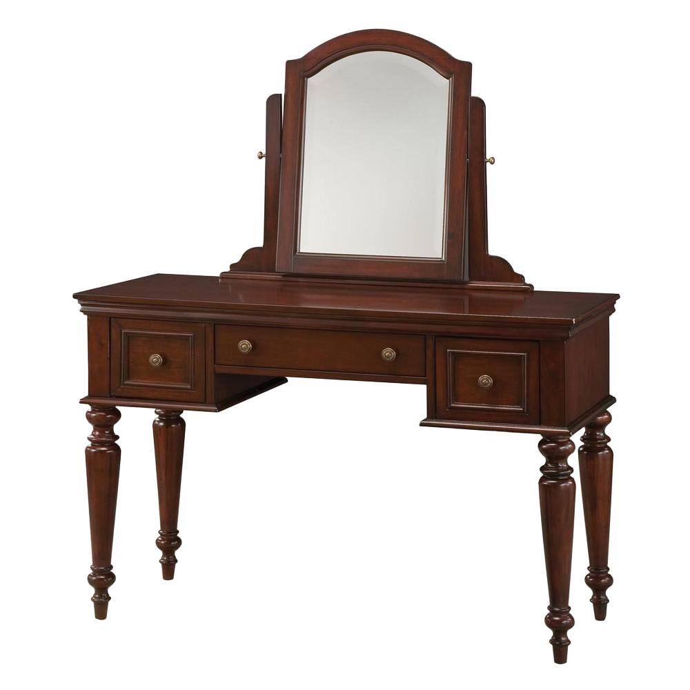 HOMESTYLES LaFayette 3-Piece Cherry Vanity Set