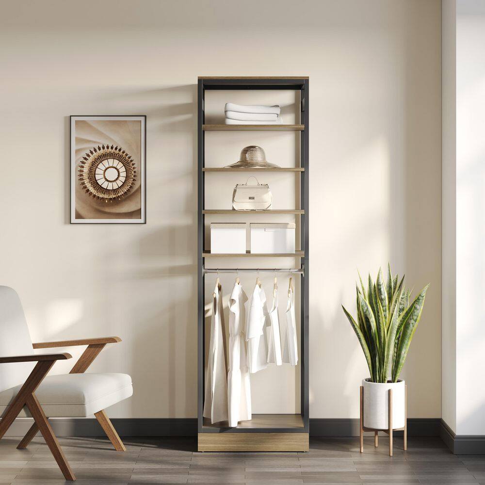 None Bryant closet in 24 in. W with top shelves Wood Closet System