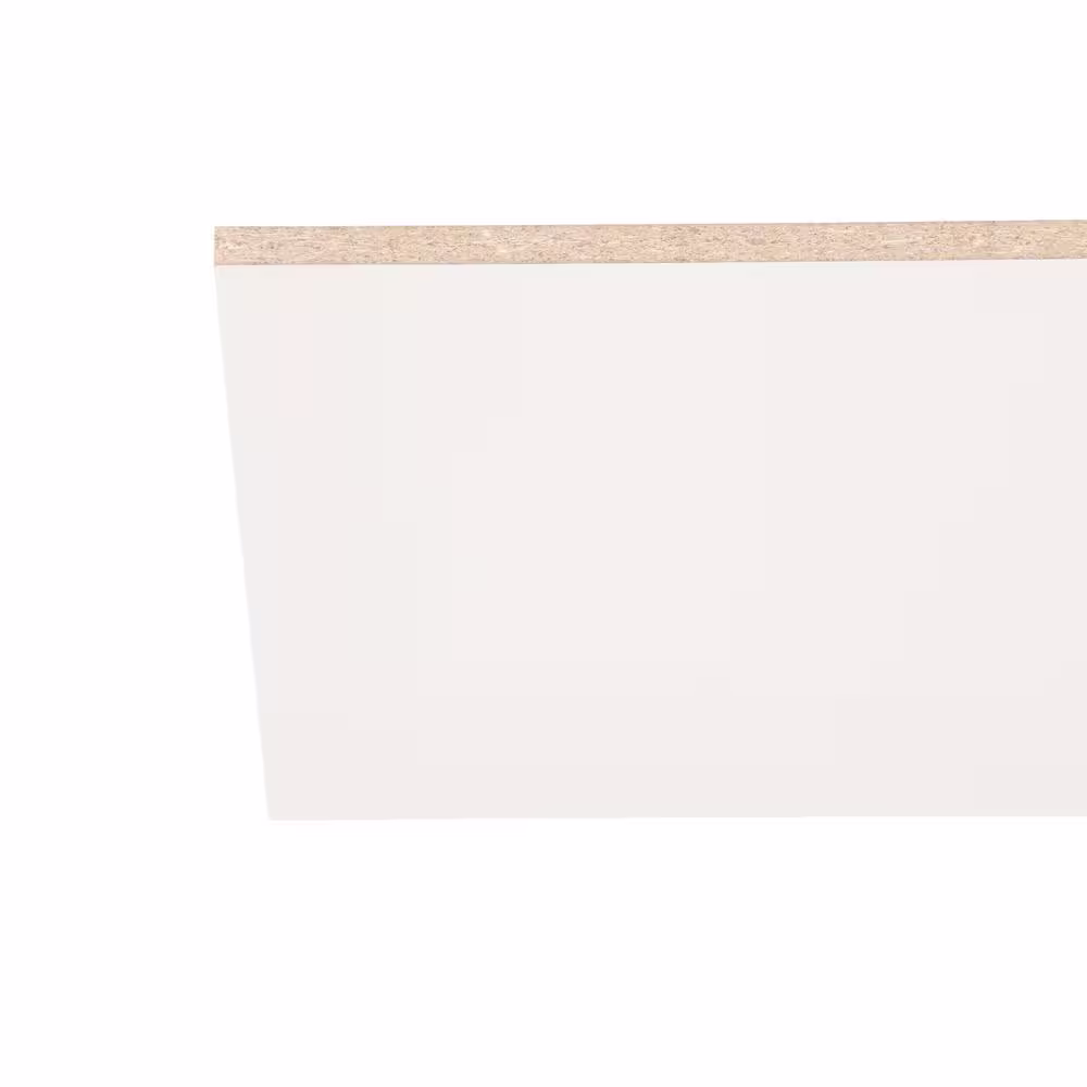 None White Melamine Wood Shelf 23.75 in. D x 48 in. L