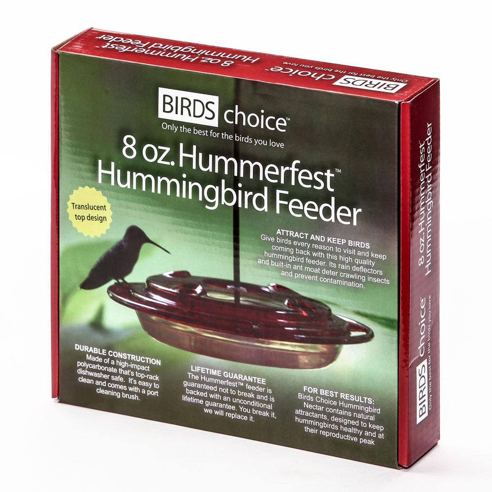 BIRDS choice 8 oz. Hummerfest Hummingbird Feeder