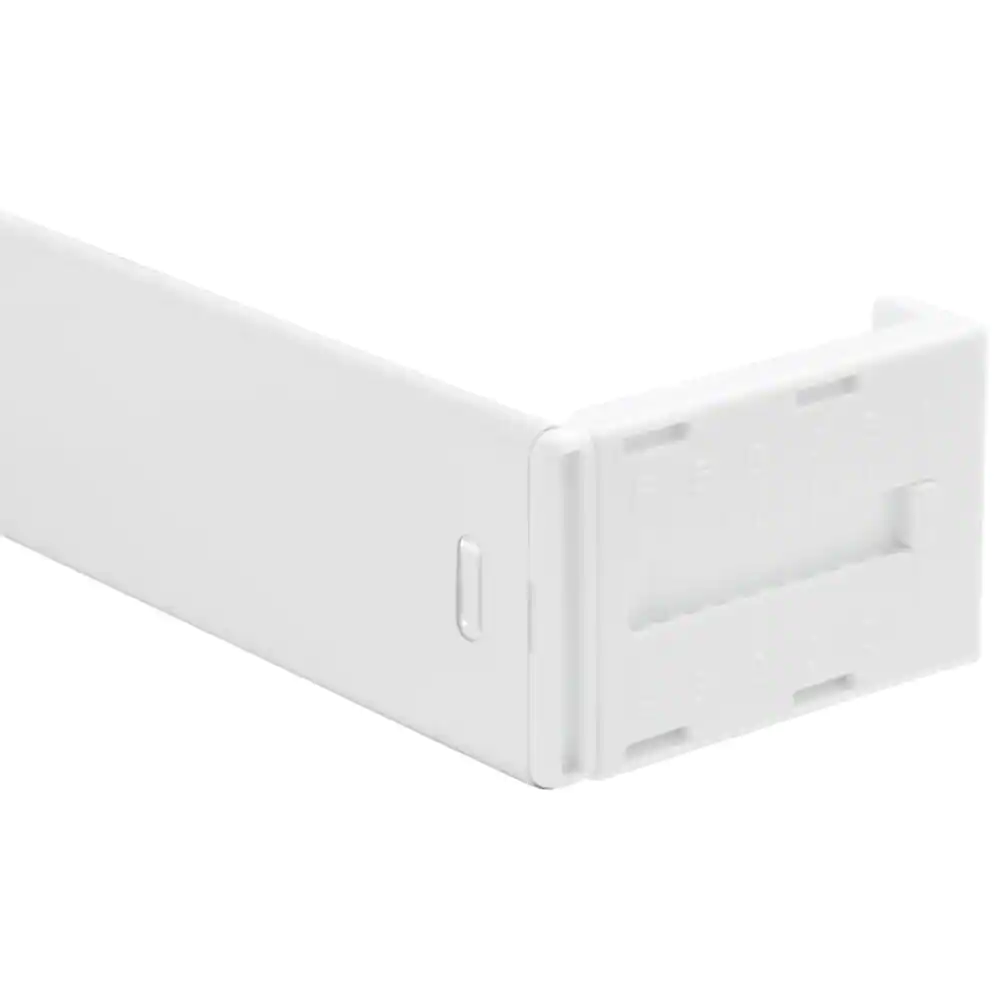 None 28 in. - 48 in. Single Curtain Rod in White