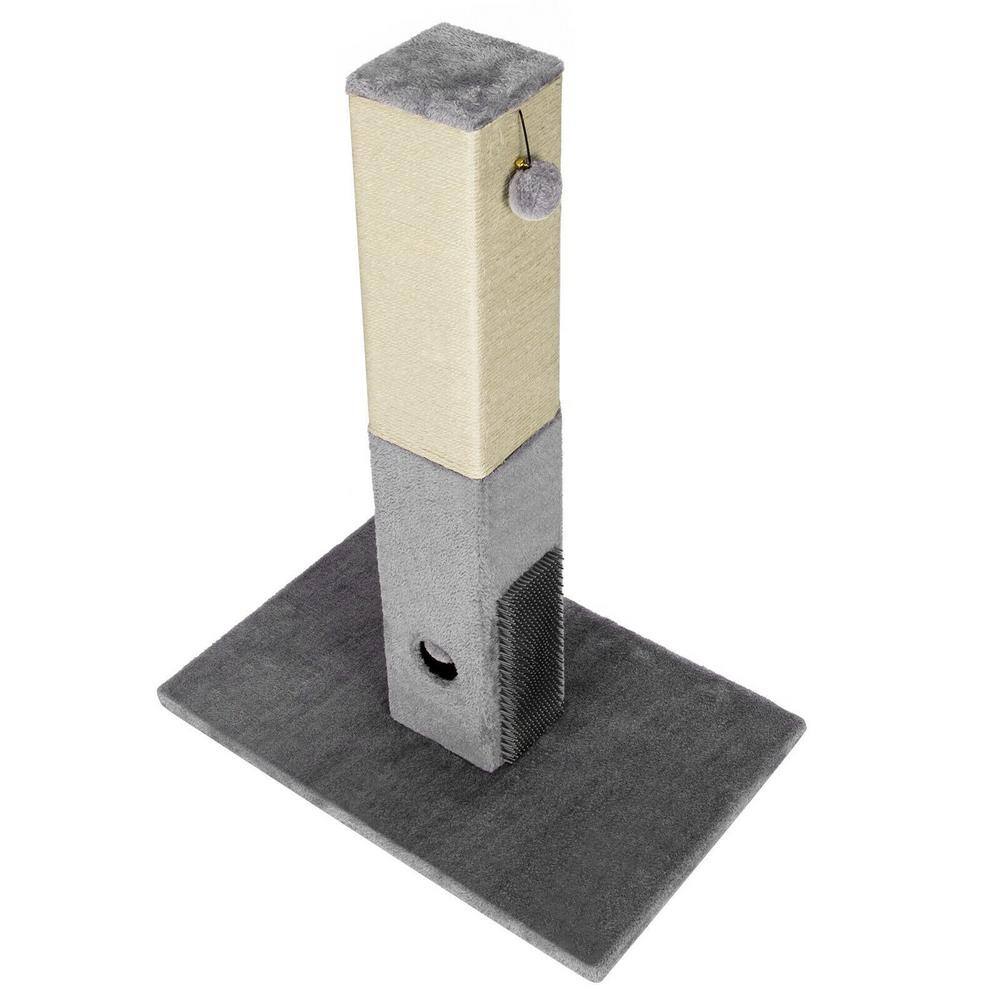 ANGELES HOME 31 in. Tall Cat Scratching Post with Sisal Rope and Plush Ball