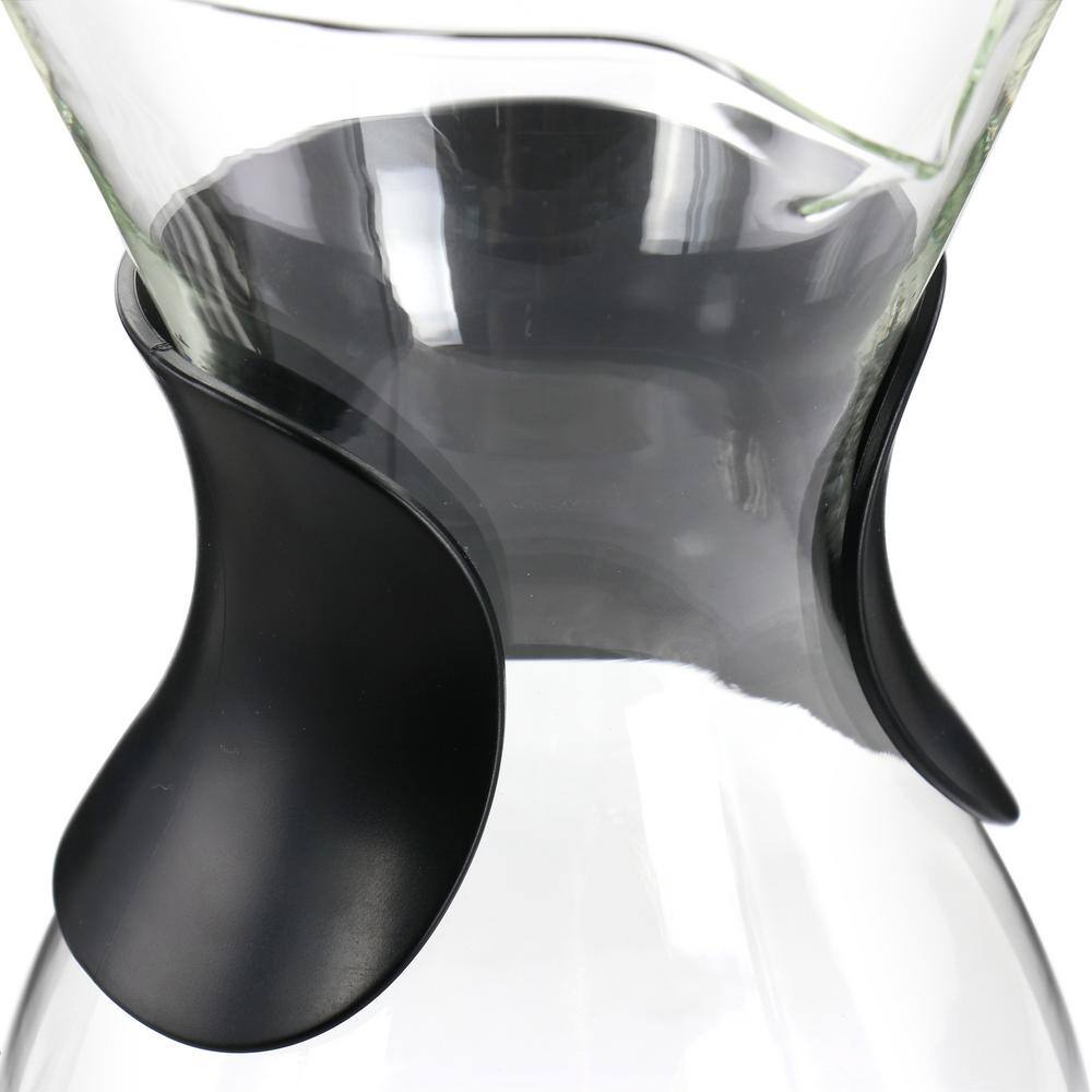 Verduzco 1 Liter 4 Cup Clear Glass Pour Over Coffee Maker with Fine