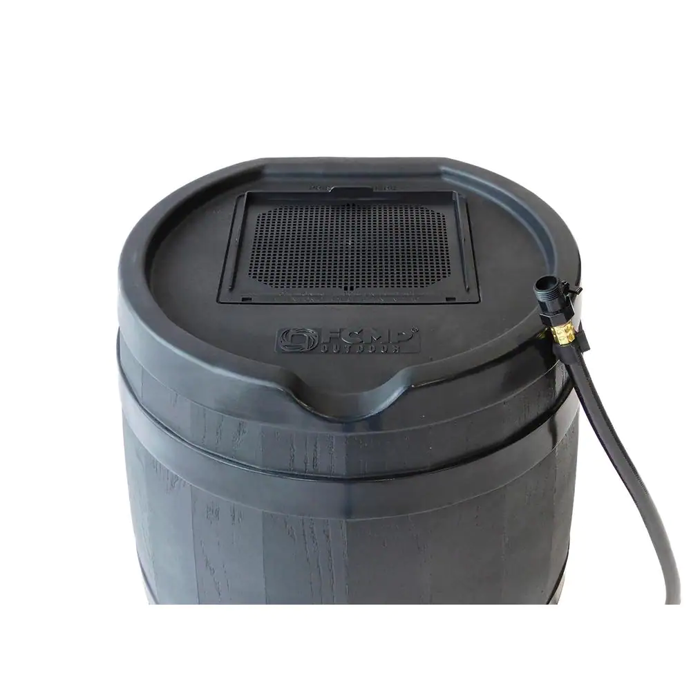 FCMP Outdoor 45 Gal. RC45 Rain Barrel, Black