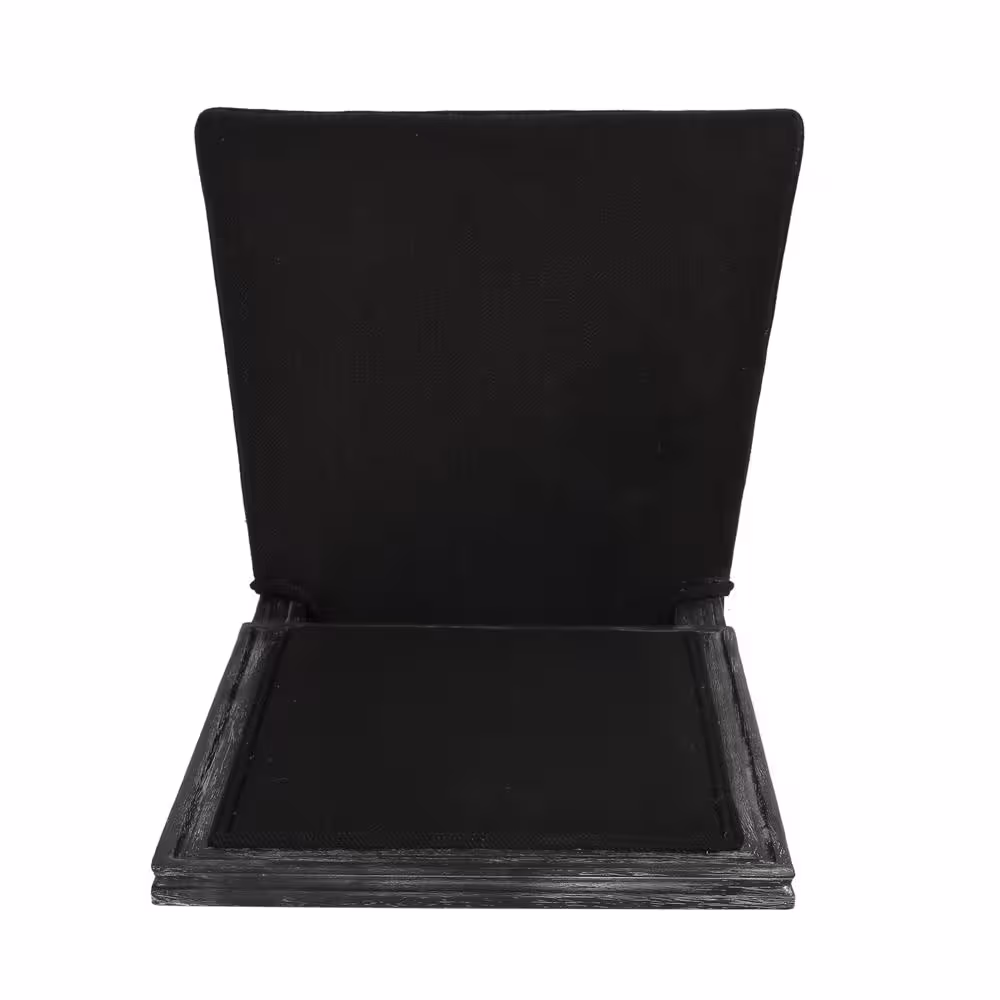 Noble House Robin Black and Gray Side Chair (Set of 2)