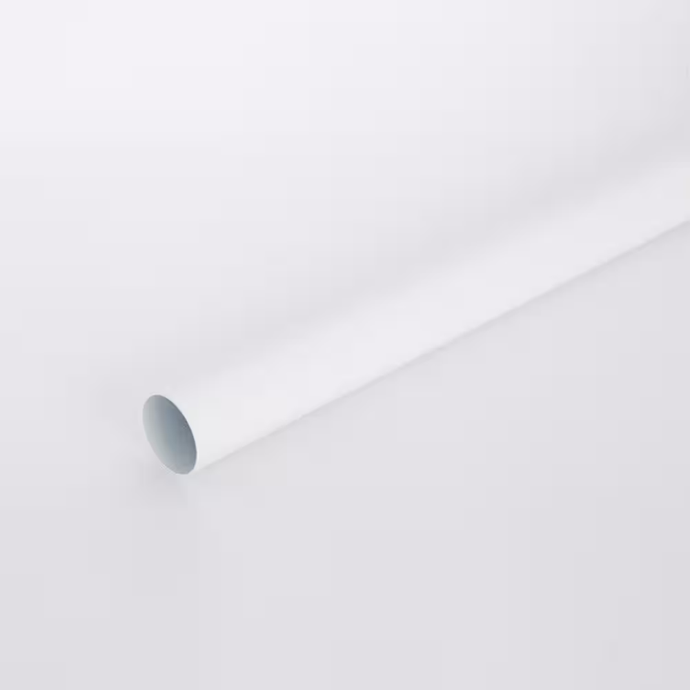 Everbilt 96 in. W White Heavy-Duty Steel Closet Rod