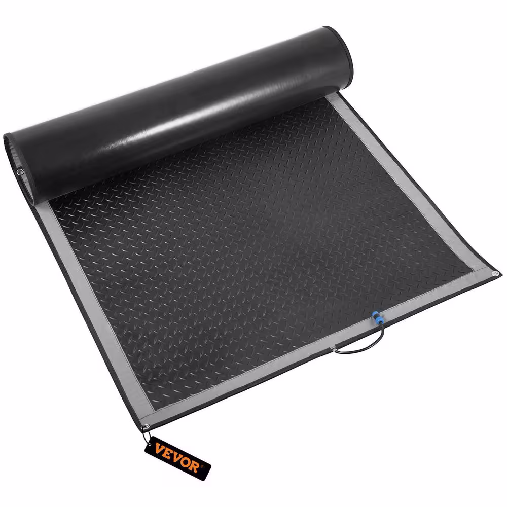 VEVOR Snow Melting Mat 40 in. x 60 in. 3 in/h Melting Speed Heated Outdoor Mats for Winter Entrances No-Slip Rubber