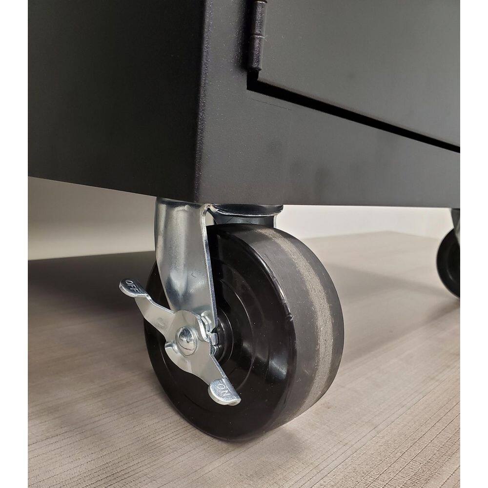 STACK-ON Modular Garage Cabinets with Drawer - Black