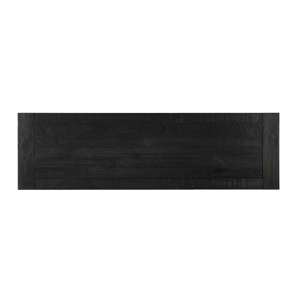 Martin Svensson Home Bolton 55 in. Black Stain Rectangle Solid Wood Console Table