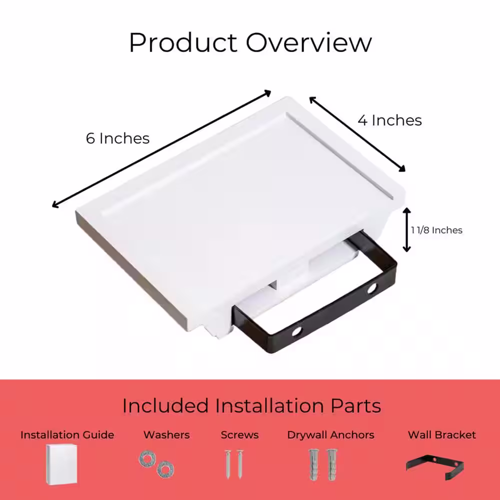 None 6 in. W x 4 in. D Floating Wall Shelves Mounted Set of 3, Small Decorative Wall Shelf