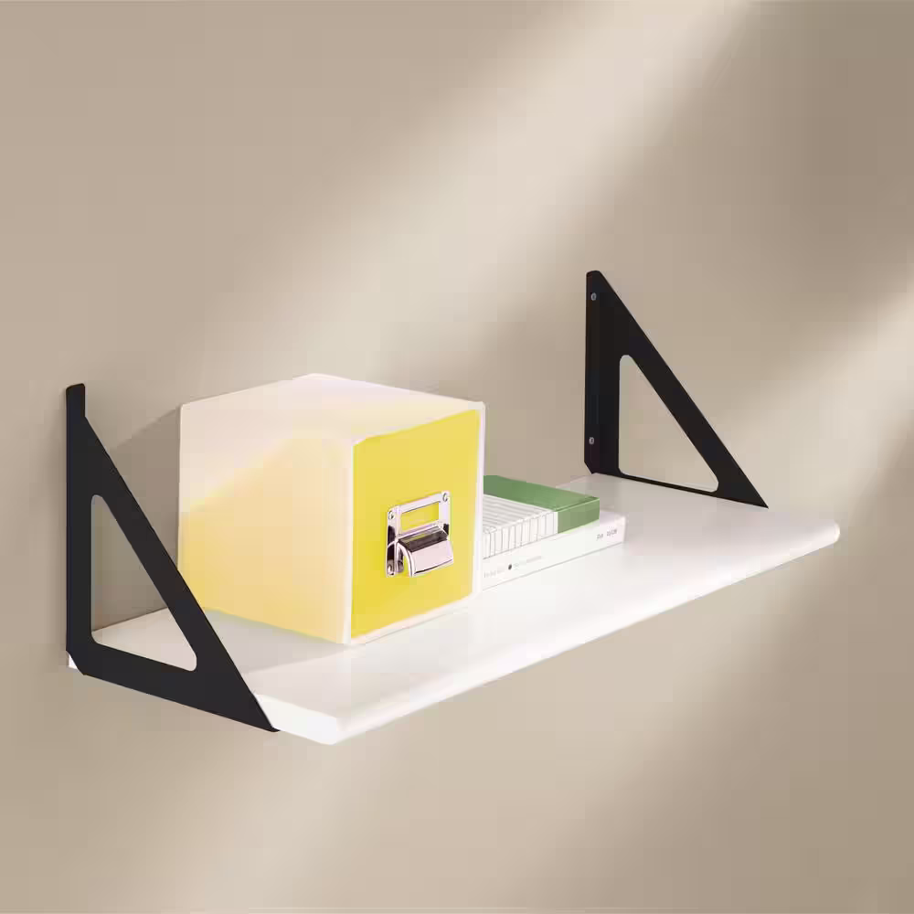 Dolle TRI 7.5 in. Black Steel Shelf Bracket