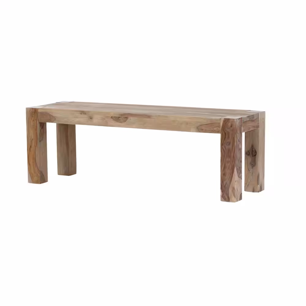 Home Decorators Collection Edmund Smoke Gray Wood Dining Bench