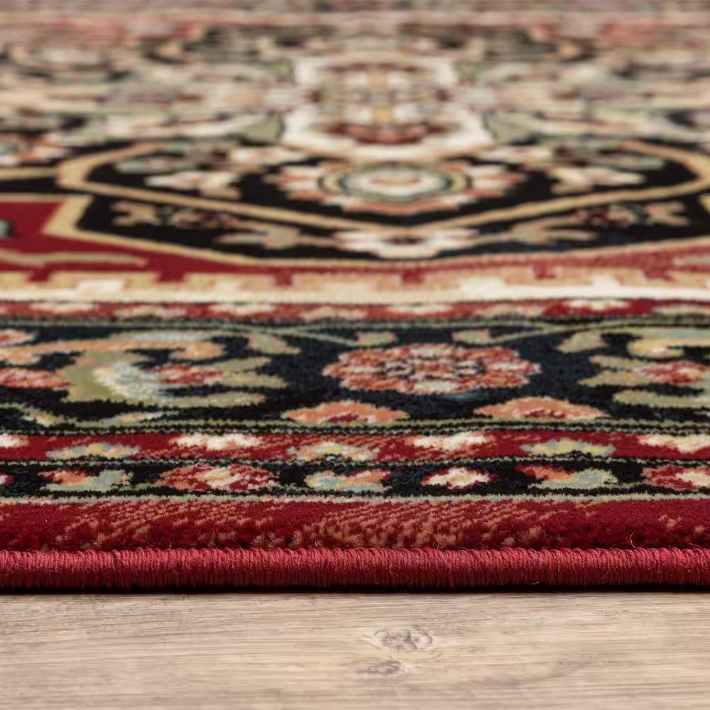 None Bazaar Lenox Red 7 ft 10 in X 10 ft Area Rug