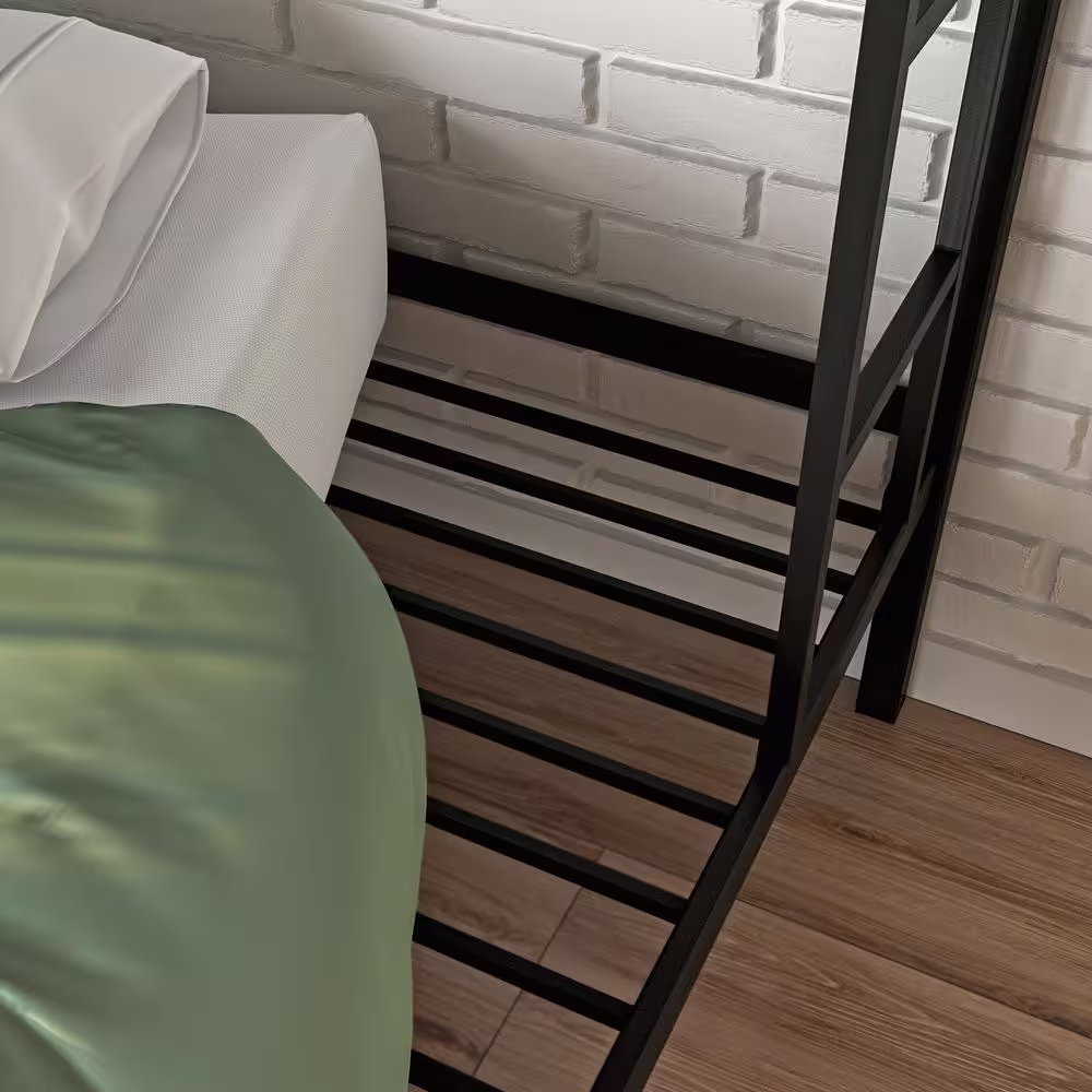 SAUDER Boulevard Cafe Black Twin Metal Bunk Bed