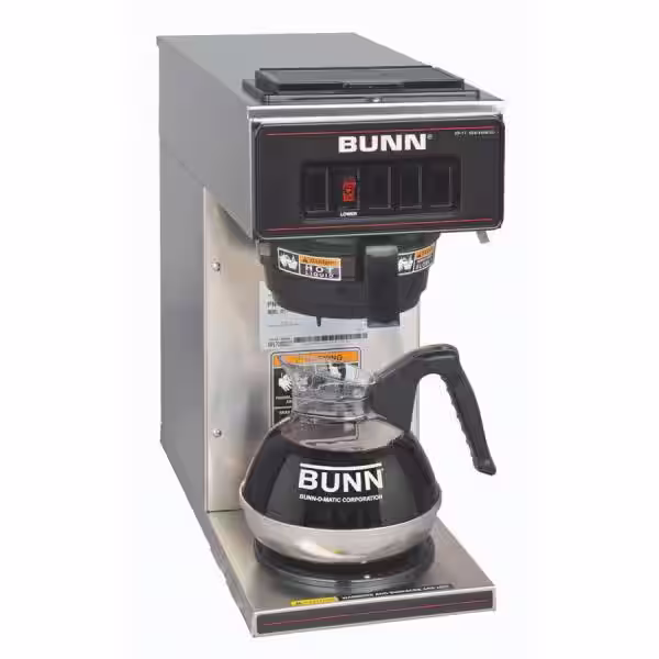 Bunn VP17-1 12-Cup Commercial Coffee Maker, 1 Warmer, 13300.0001