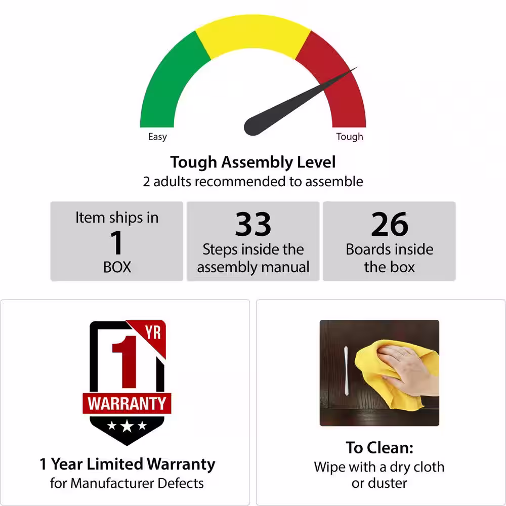 Little Seeds Grow with Me 68.7 in. - 95.44 in. W Gray Wall Mount Adjustable Wood Closet System with 5 Clothing Rods