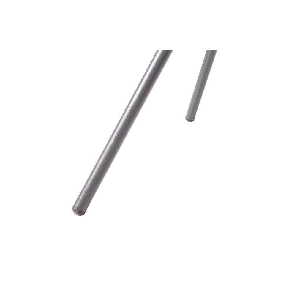 Alfresco Martini Pencil Point Finish 3-Piece Metal Outdoor Bistro Set with 27.5 in. Round Table and 2 Stackable Chairs