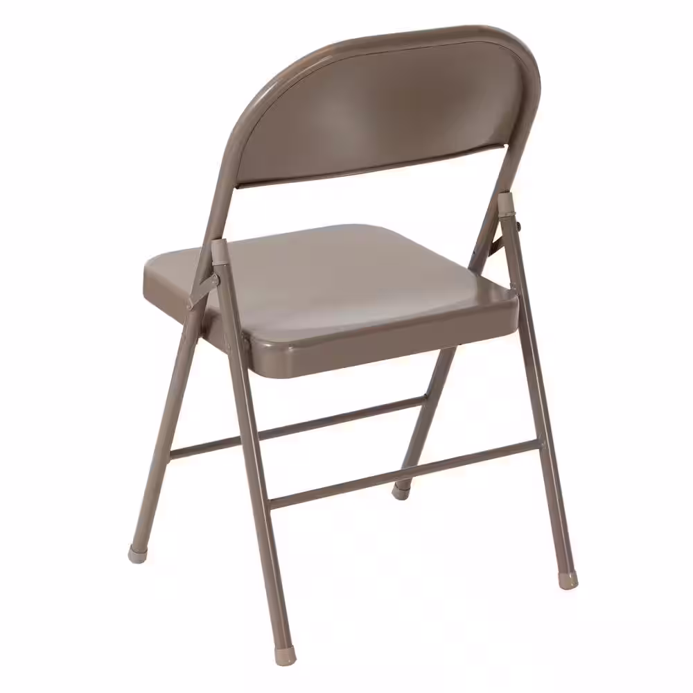 Carnegy Avenue Beige Metal Folding Chair (2-Pack)