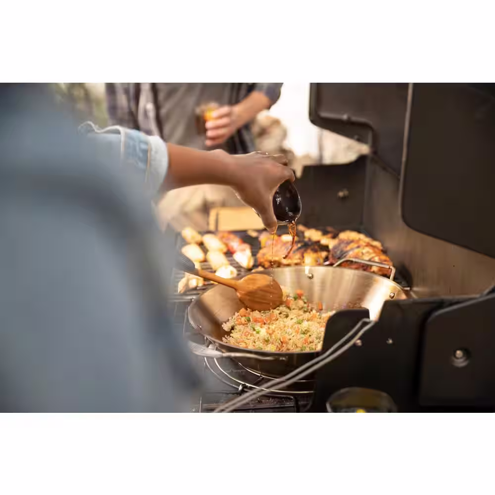 Weber Genesis EPX-335 3-Burner Propane Smart Gas Grill in Black with Side Burner