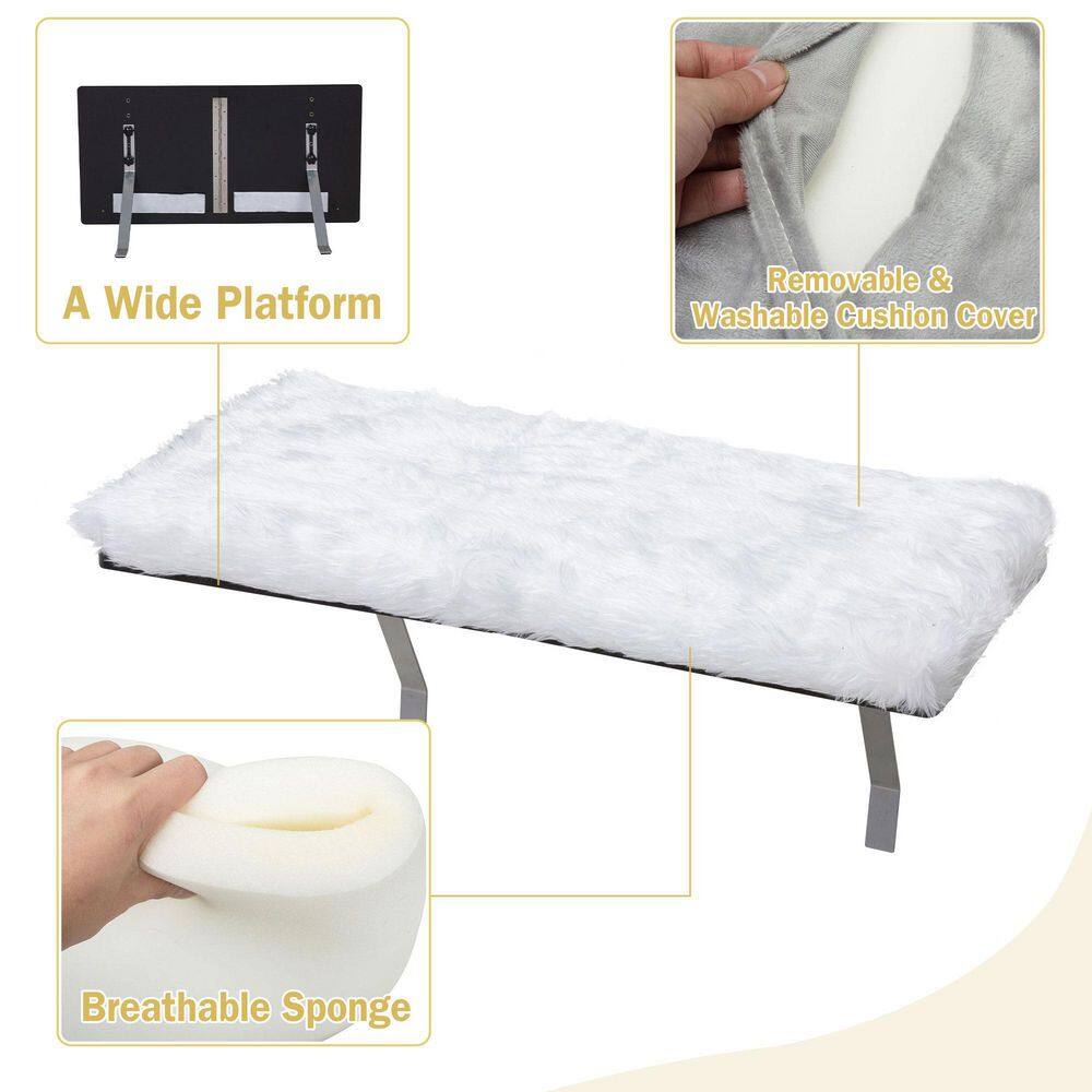 COZIWOW Cat Window Perch Seat Cat Bed, Large