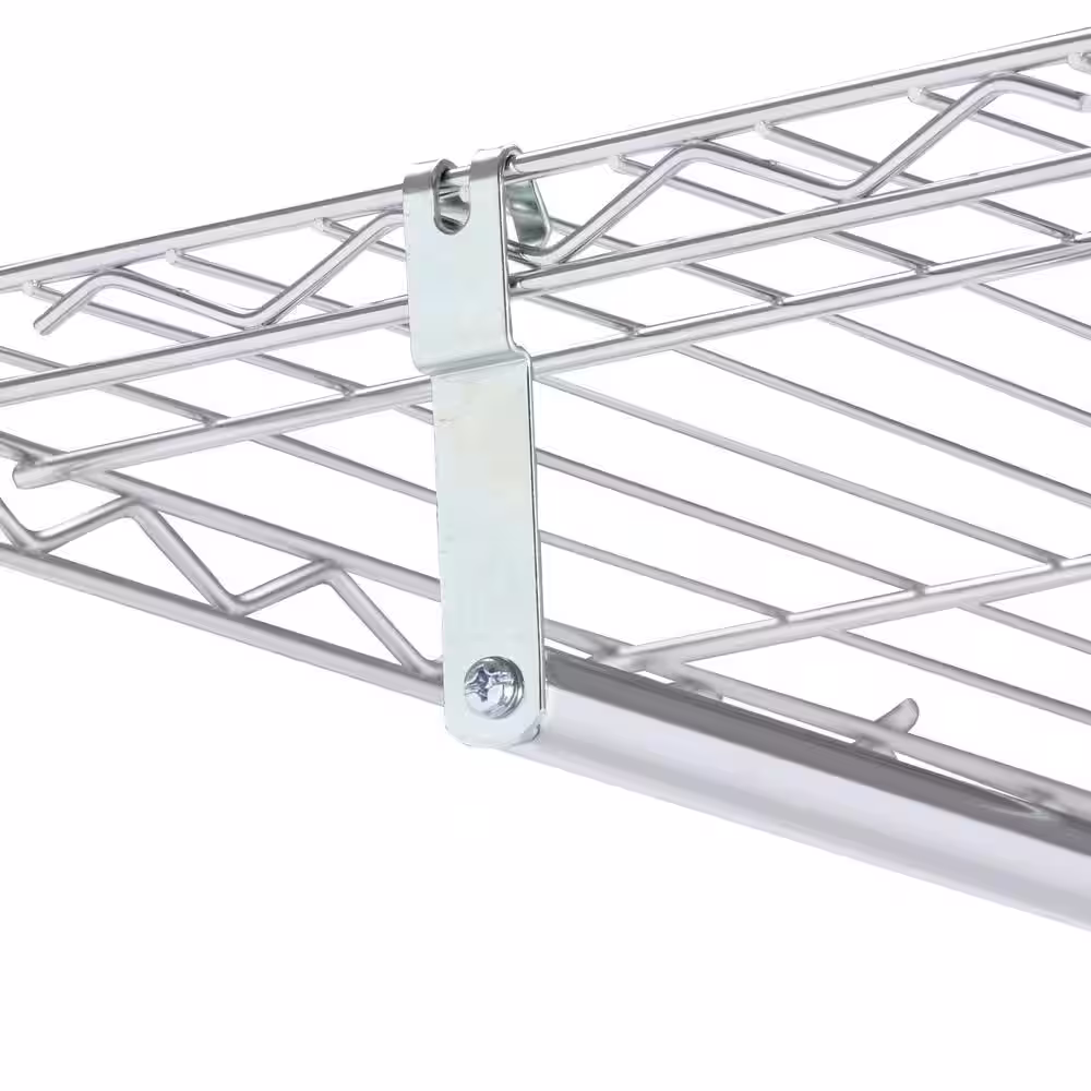 Honey-Can-Do Rolling Laundry Clothes Rack with Shelves, Chrome